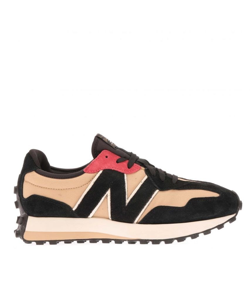 New Balance Mens 327 Trainers in Black Cream - Size UK 8